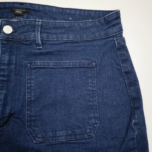 Ann Taylor Factory Ladies Size 14 Dark Wash Slight Flare Jeans - Picture 7 of 12